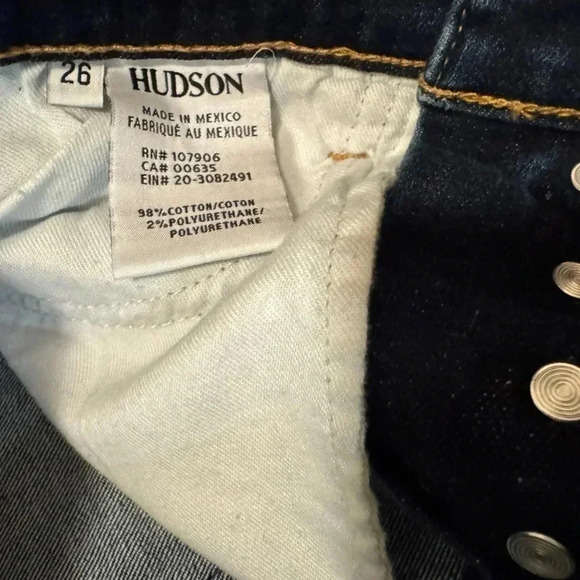 Hudson Jeans | Ciara High Rise Super Skinny Buttonfly in Dish (26) - Picture 6 of 6